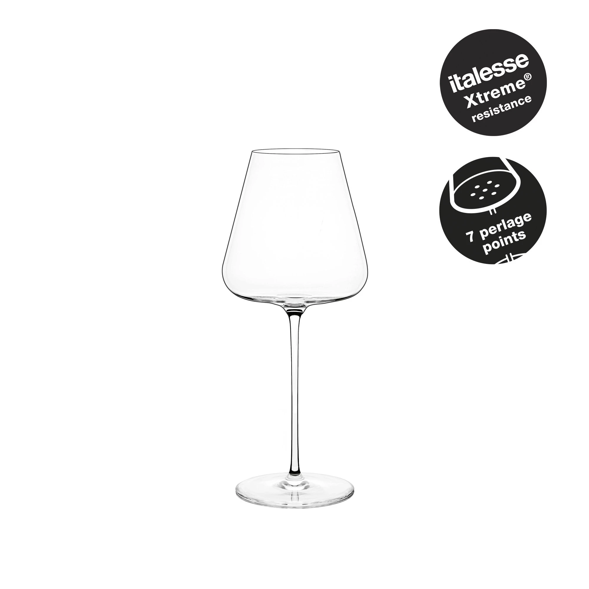 Champagneglas Etoile Sparkle 6 st 70009 by Etoile color Svart