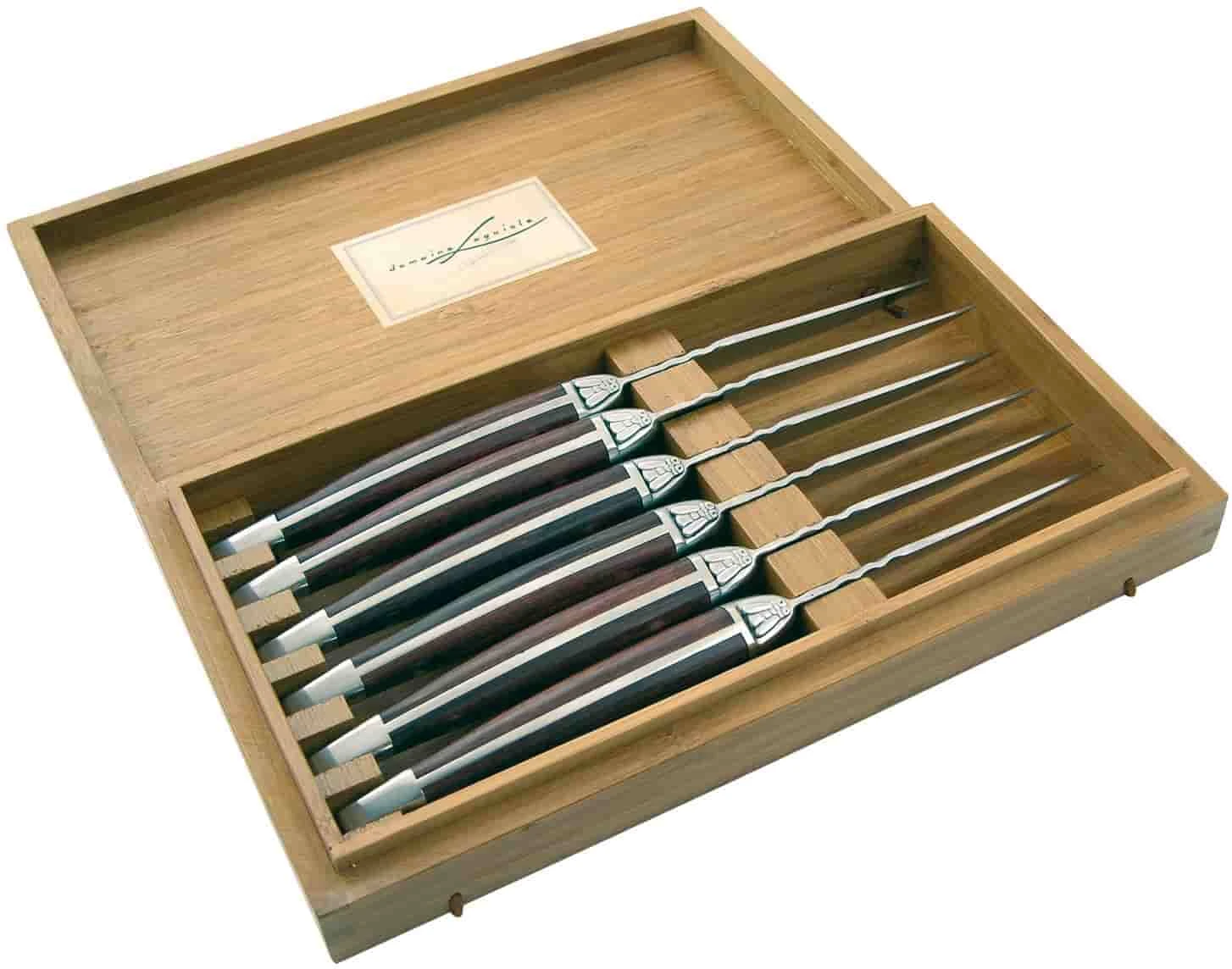 Laguiole Domaine stekknivar - 6 st. 40268532 by Laguiole color Svart