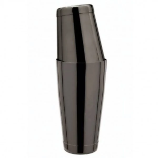 Boston shaker gunmetal 80/50 cl. - gunmetal black 12871L by Fuchs Gastro color Gunmetal
