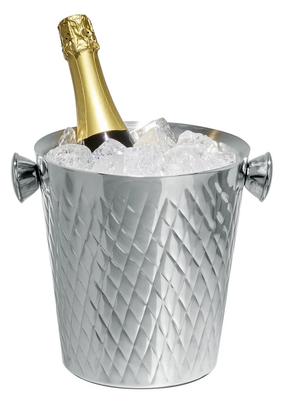 Vinkylare dubbelväggig diamantmönster rostfritt stål 17388 by Fuchs Gastro color Silver