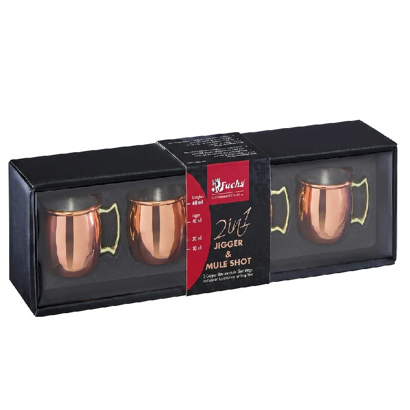 Mini Moscow Mule shotset - 6 cl 4 st 15841 by Fuchs Gastro color Koppar