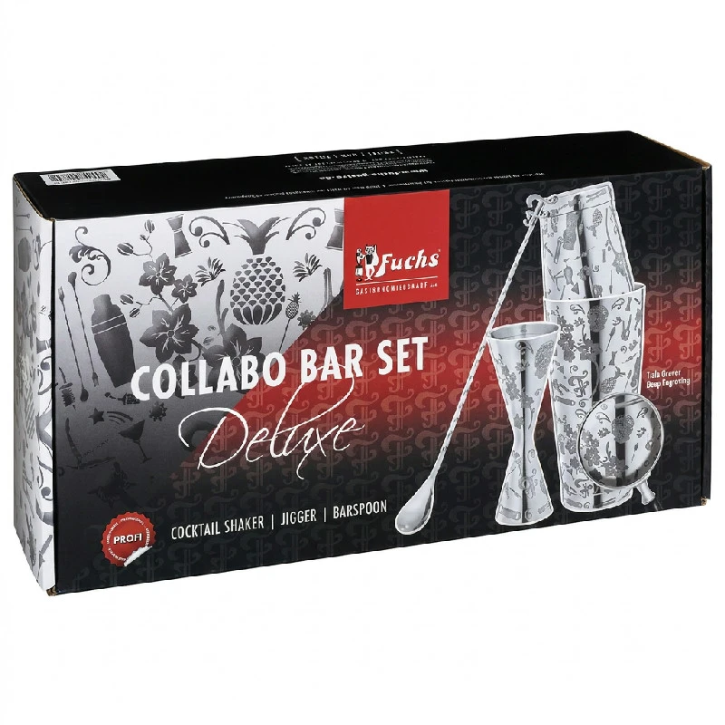 Tiki barset 3 delar - rostfritt stål 17302 by Fuchs Gastro color Silver