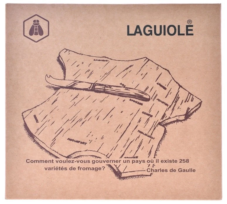 Laguiole Ostbricka med ostkniv 40268541 by Laguiole color Svart