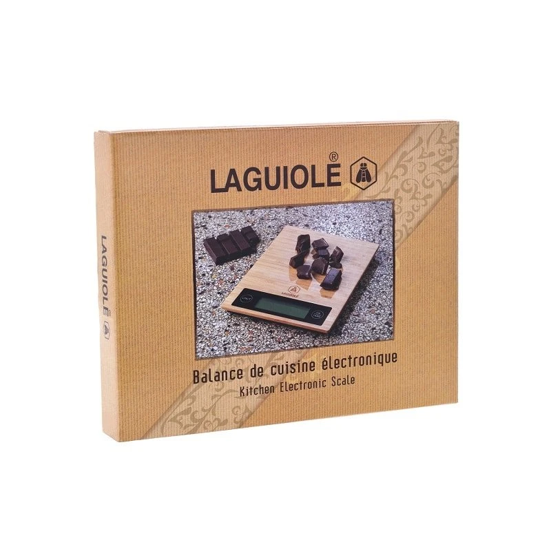 LAGUIOLE Elektronisk köksvåg i bambu 40268456 by Laguiole color Svart