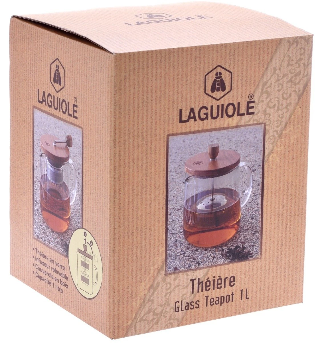 LAGUIOLE Tekanna 1 liter 40268454 by Laguiole color Svart