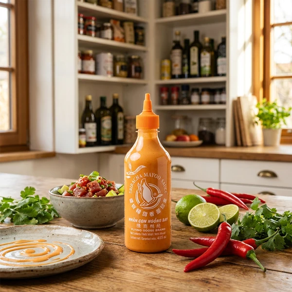 Flying Goose Sriracha Mayonnaise 45 CL 311943 by Flying Goose color Svart