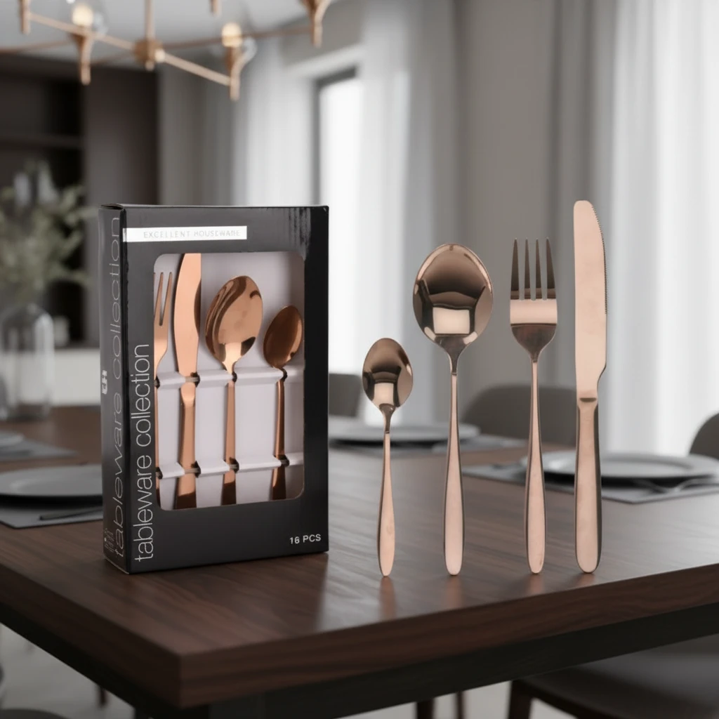 Bestickset 16 delar koppar CC4100710 by Koop color Koppar