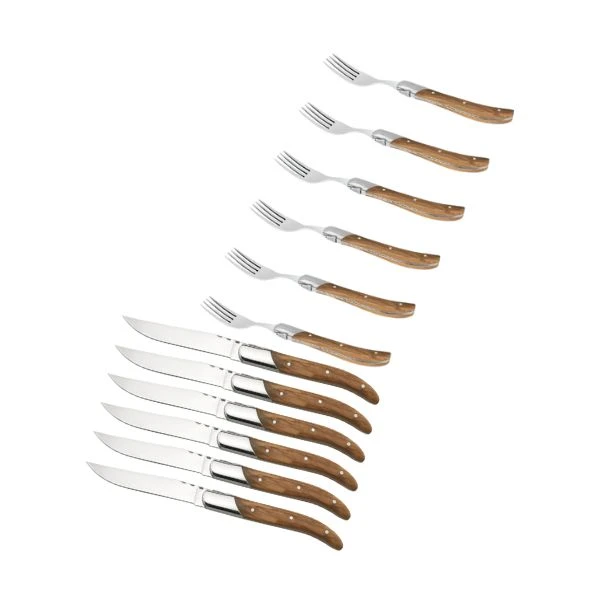 Laguiole By Hâws bestickset i presentask Bundle30 by Hâws color Svart