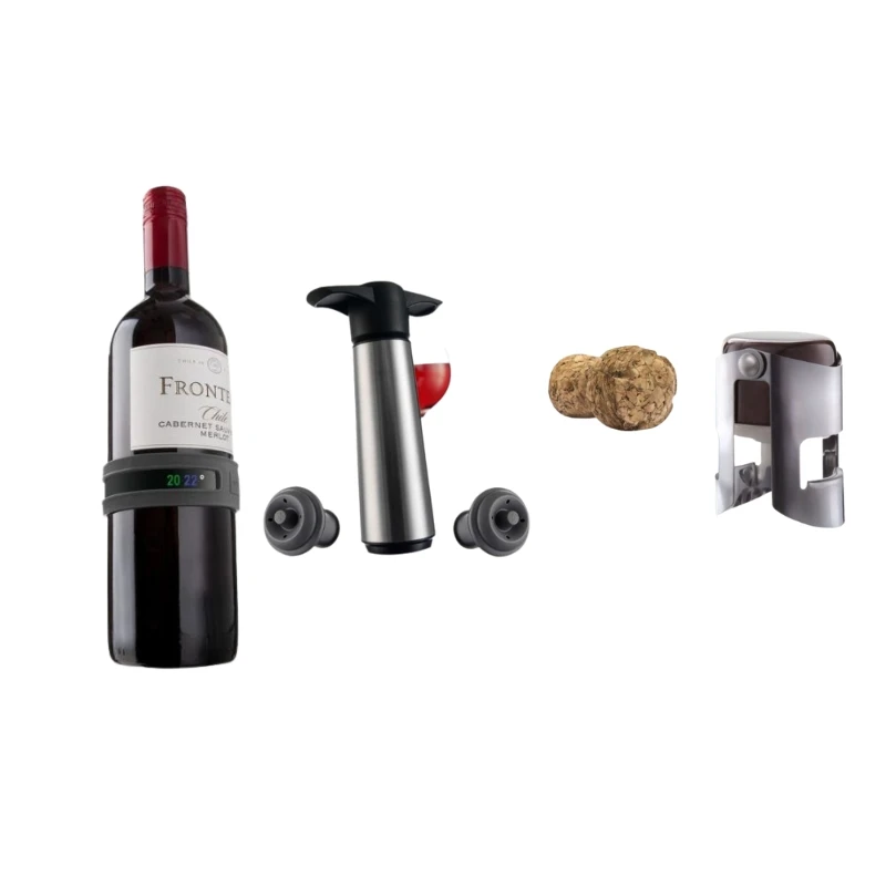 Vacu Vin - Vinnördens tillbehör Bundle32 by Bundle color Svart