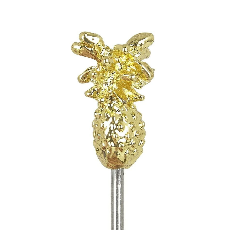 Ananas Garnish Drinkpinnar 10-pack - Guld BTBL3734 by Beaumont color Goud