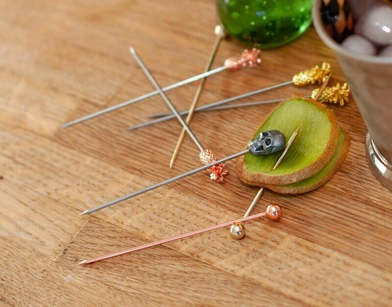 Ananas Garnish Cocktailpinnar 10-pack - Koppar BTBL3733 by Beaumont color Koppar