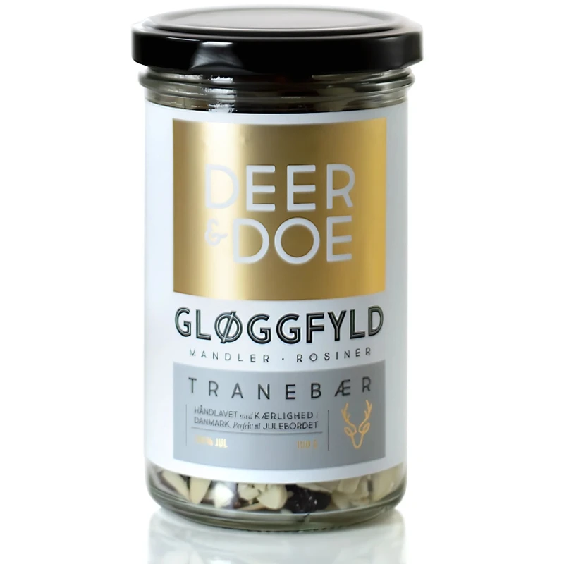 DEER&DOE Glöggmix med tranbär, mandlar och russin 10661  color Svart