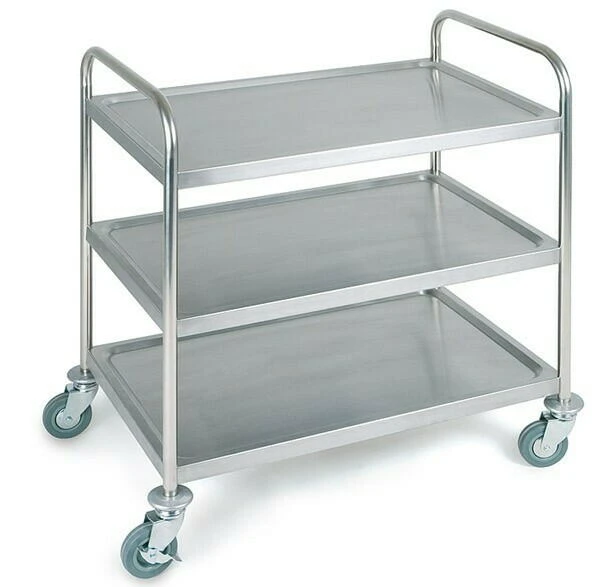 Rullbord m/3 hyllplan 91x59x93cm RS 11111979 by APS color Silver