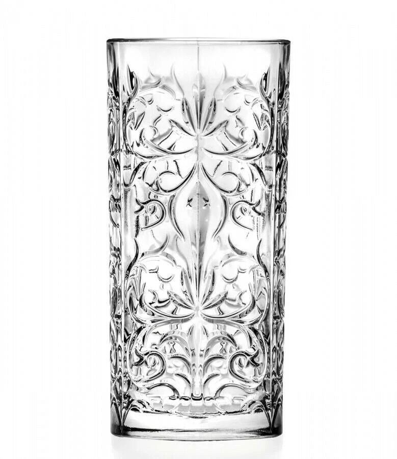 Longdrinkglas Tattoo, RCR - 368ml (6 st) 7415BS by RCR Glas color Svart