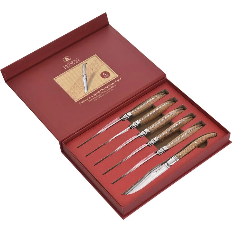 Laguiole Heritage knivar vit ek 6 st 40273004 by Laguiole color Svart