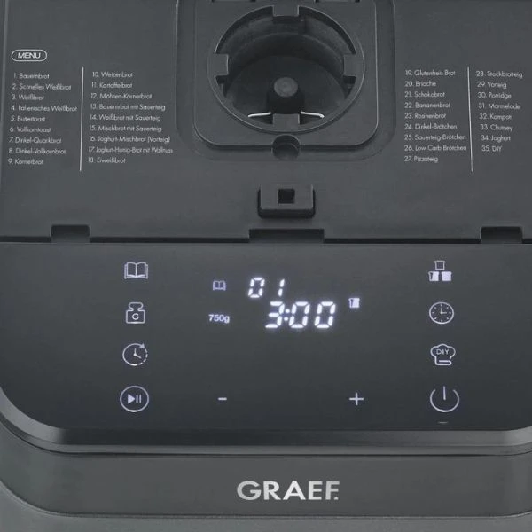 Graef Bakmaskin grå 500/750 g GRBA806EU by Graef color Svart