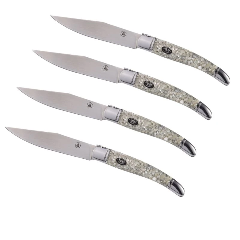 Laguiole steakknivar i pärlemor 4 st 40269069 by Laguiole color Svart