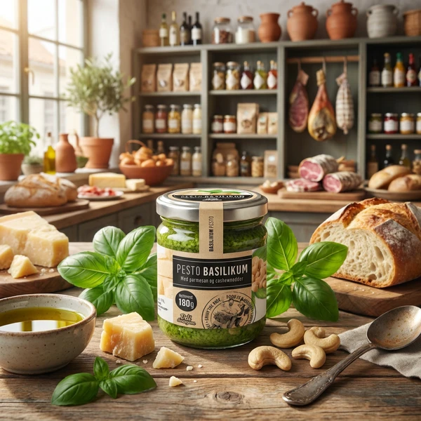 Gourmet Pesto Basilika 180g 111DD by Deli Drengene color Svart