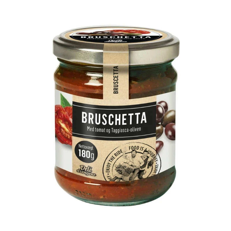 Bruschetta Taggiasca 180g 114 by Deli Drengene color Svart