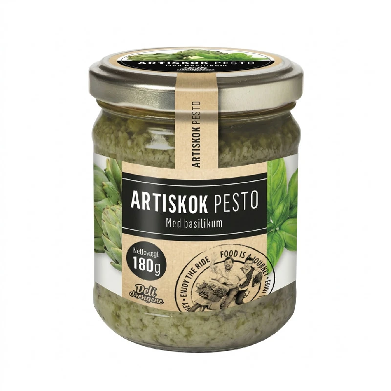 Kronärtskockspesto med basilika 180g 117DD by Deli Drengene color Svart