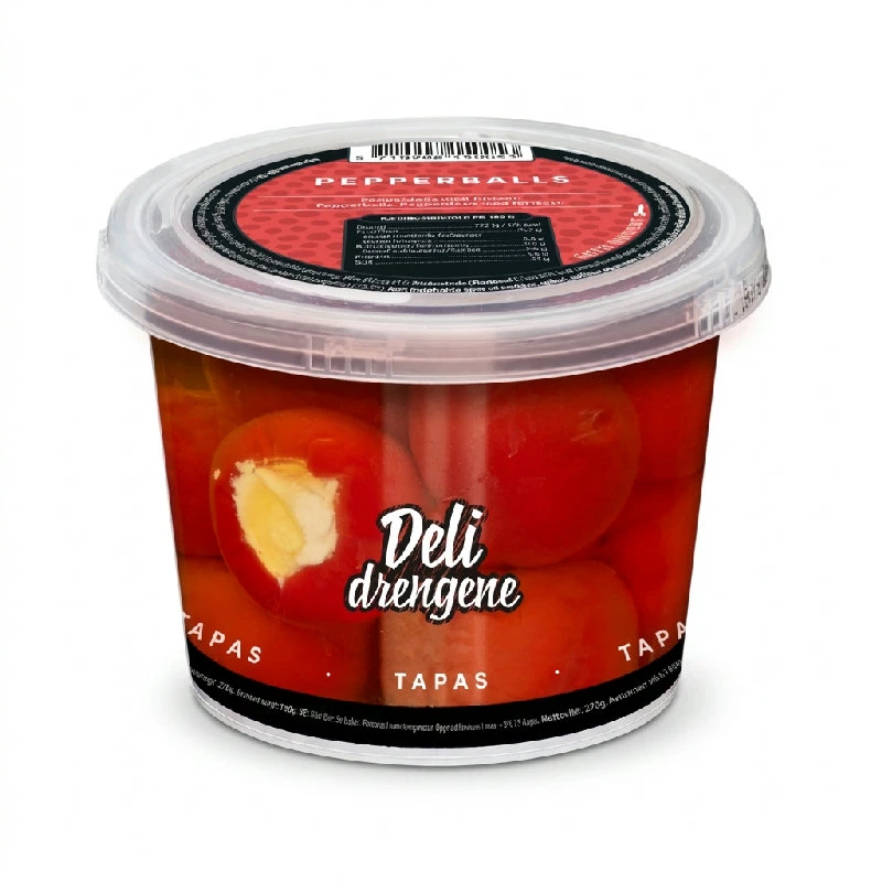 Pepperballs med färskost 270g (160g avrunnen vikt) 1801DD by Deli Drengene color Svart