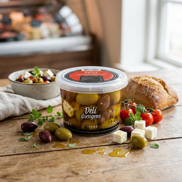Grekisk Sallad 270g (160g avrunnen) 1802 by Deli Drengene color Svart