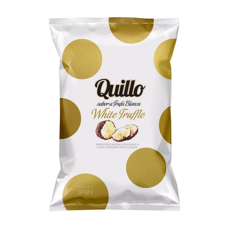 Tryffelchips Quillo 45g 1986 by Deli Drengene color Svart