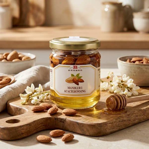 Akaciahonung med Mandlar 240g 2653 by Deli Drengene color Svart