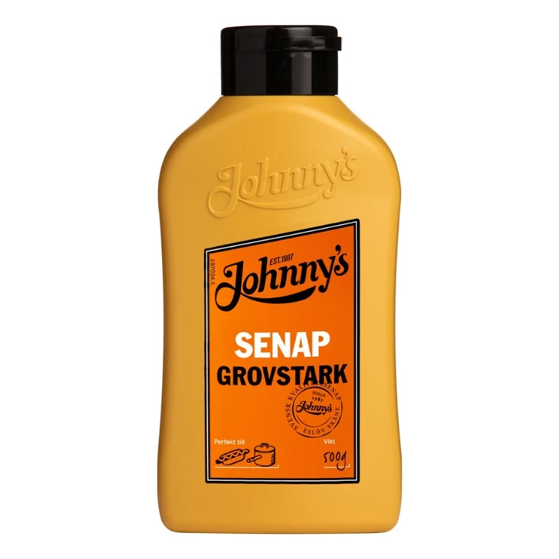 Johnnys grovstark senap 500g 3100006 by Deli Drengene color Svart