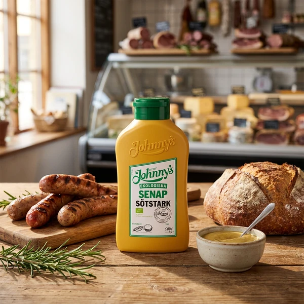 Johnnys Senap Sötstark Ekologisk 500g 3100009 by Deli Drengene color Svart