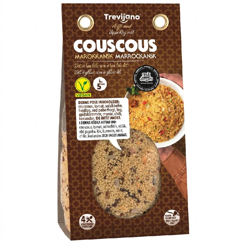 Marockansk Couscous Grönsaker Påse 300g 62717 by Deli Drengene color Svart