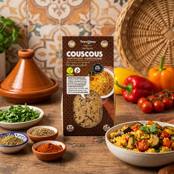 Marockansk Couscous Grönsaker Påse 300g 62717 by Deli Drengene color Svart