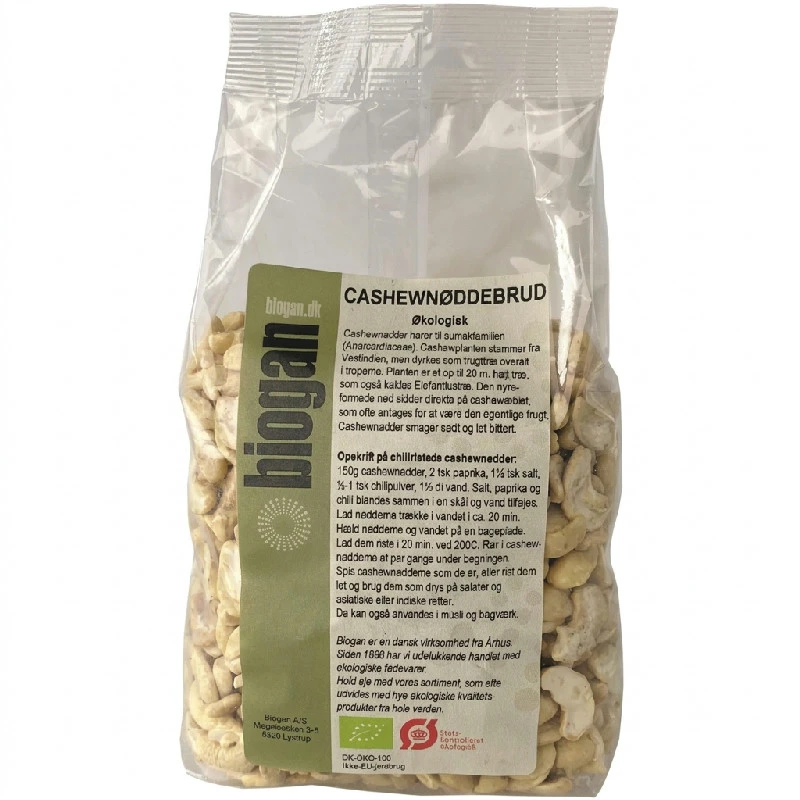 Cashewnötter i bitar Eko 500g 323679 by BIOGAN color Svart