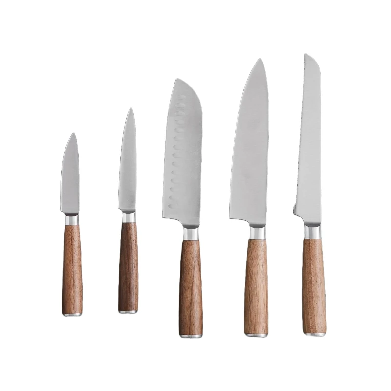 Hâws Santo kockset 5 delar valnötsträ 30-HSCS5W by Hâws Santo color Silver/brun