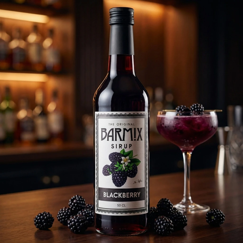 Barmix Syrup Blackberry 50 cl 61335 by Barmix color Svart