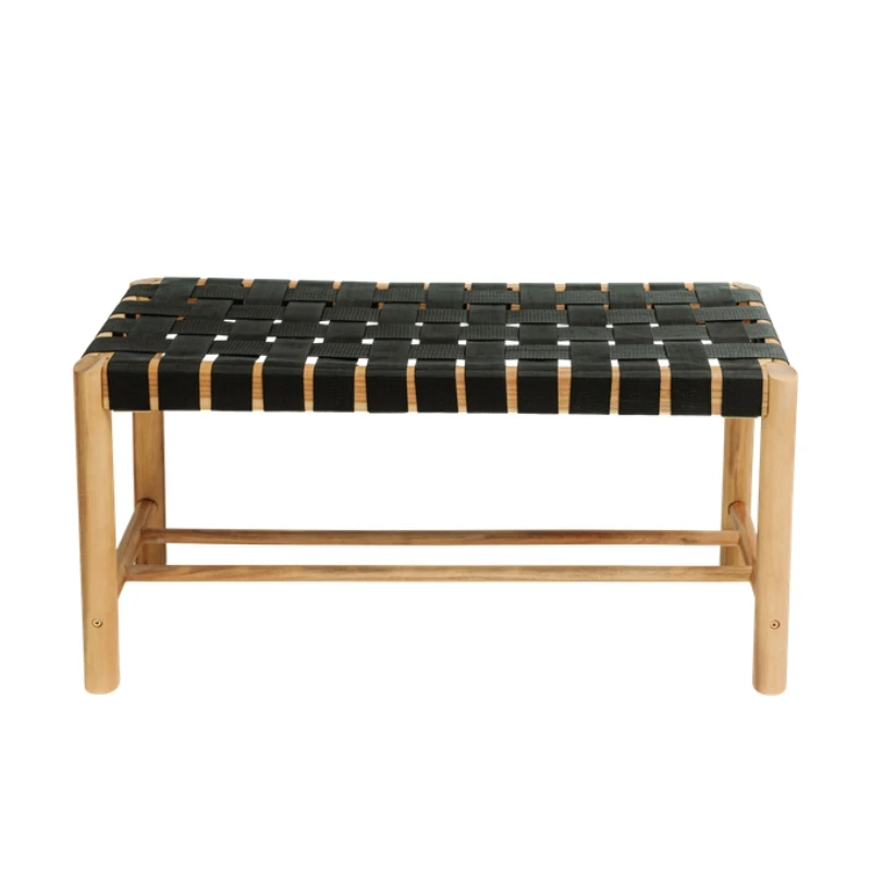 Hâws Nooka bänk svart rep 90x45x33 cm 30-HNBB by Hâws Nooka color Svart