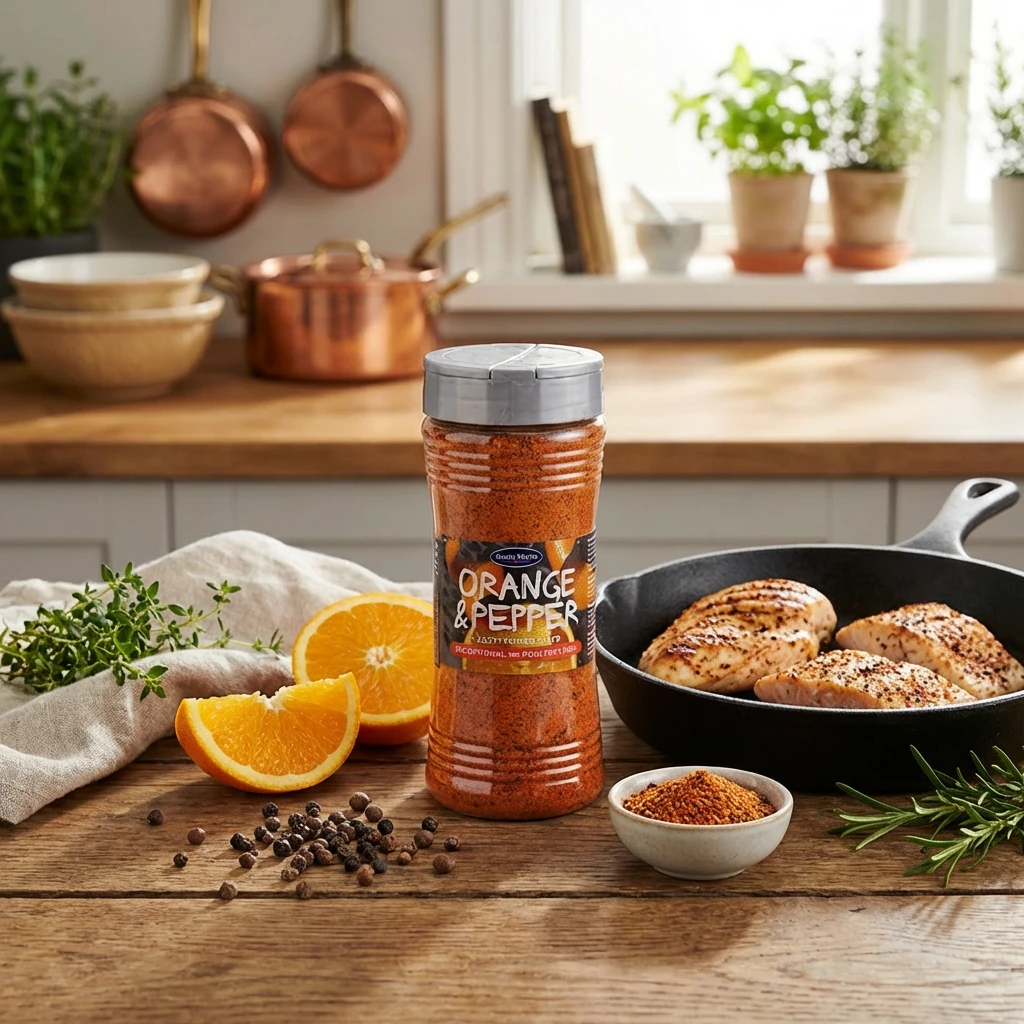 Santa Maria Orange & Pepper krydda 300 g 241955 by Santa Maria color Svart