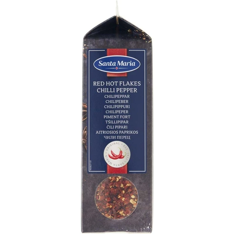 Santa Maria Red Hot Flakes chiliflarn 295 g 268959 by Santa Maria color Svart