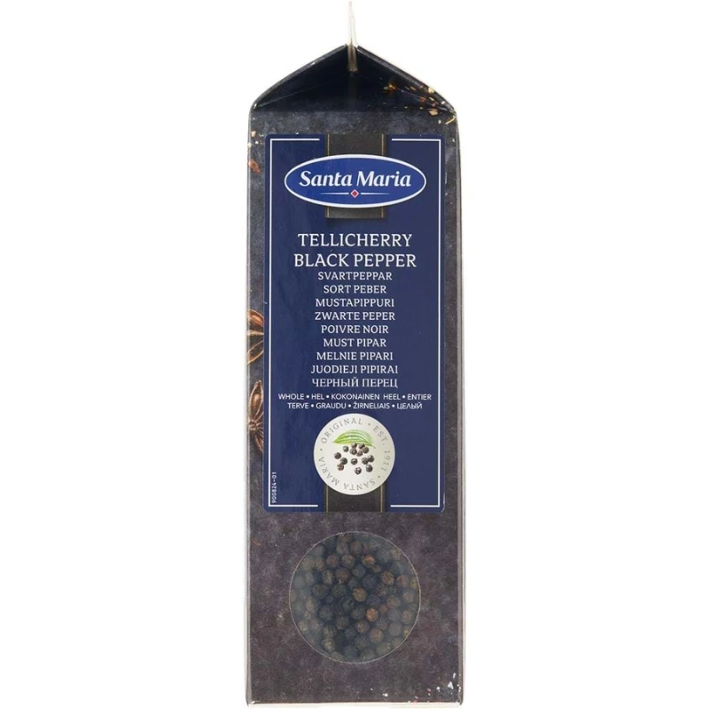Santa Maria Svart hel Tellicherrypeppar 450 g 268903 by Santa Maria color Svart