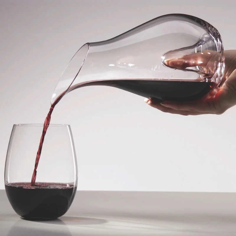 Riedel karaff O i klart glas 904553 by Riedel color Svart
