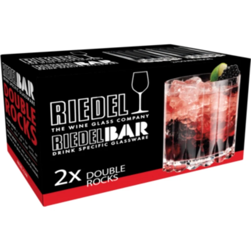 Riedel Double Rocks Bar - 2-pack 905479 by Riedel color Svart