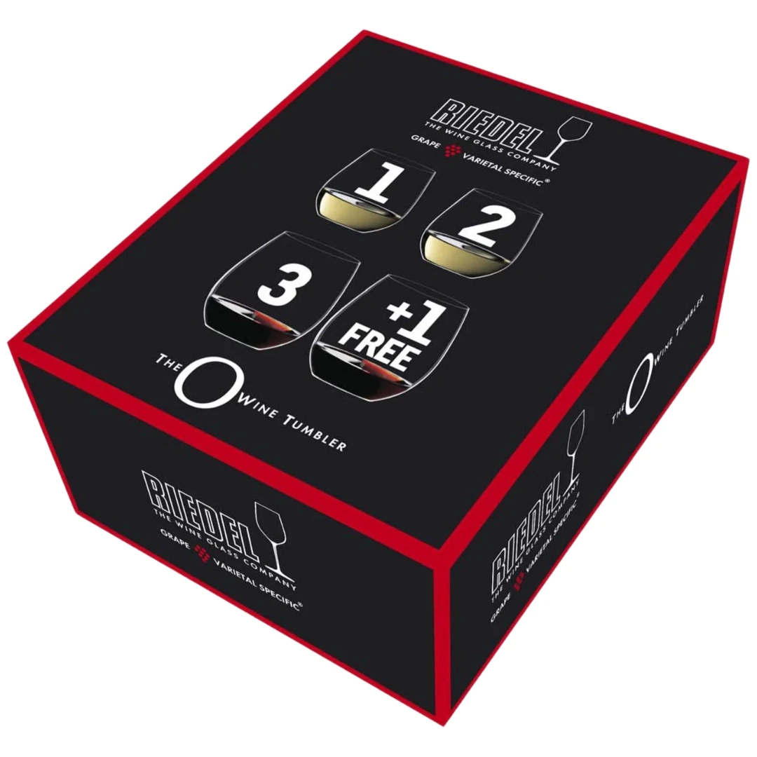 The O Wine Tumbler Cabernet/Merlot + Viognier/Chardonnay 4 glas 925684 by Riedel color Svart