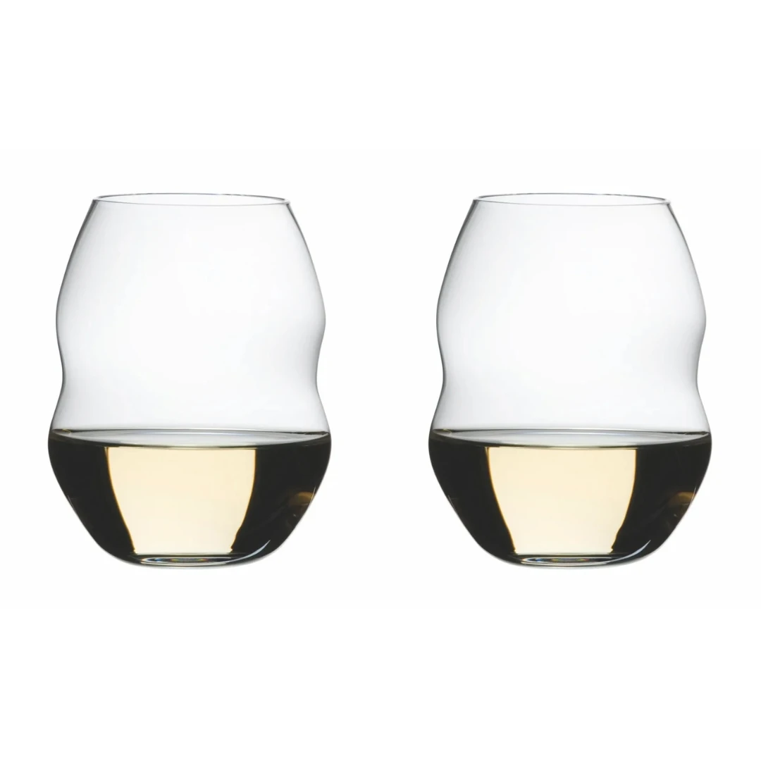 Swirl Vitvinglas - 2 st 949323 by Riedel color Svart