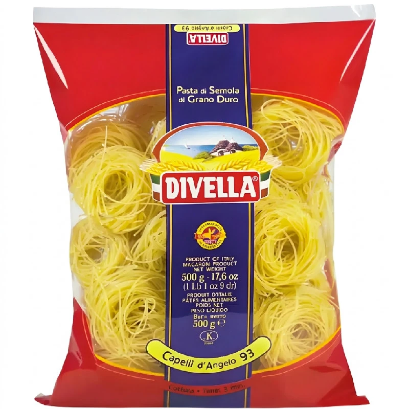 Capelli d'angelo 93 tunna bon 500 g 10171 by DIVELLA color Svart