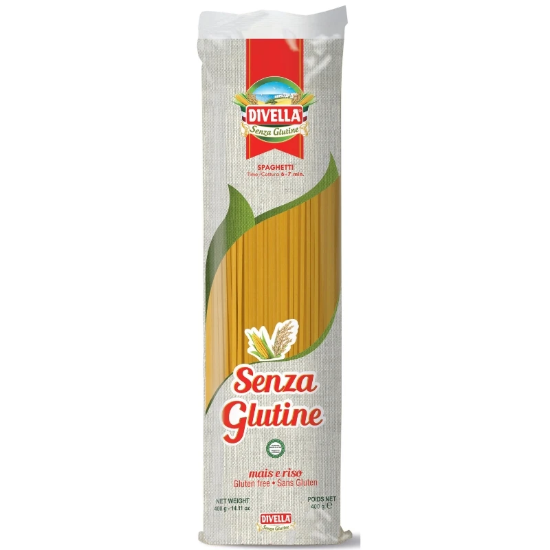 Glutenfri spaghetti 400 g 10295 by DIVELLA color Svart
