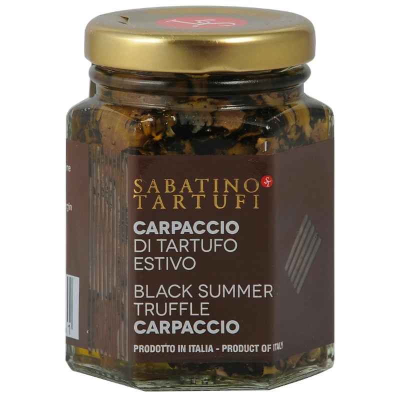 Tryffelcarpaccio 100% svart glas 90 g 19040 by Sabatino color Svart