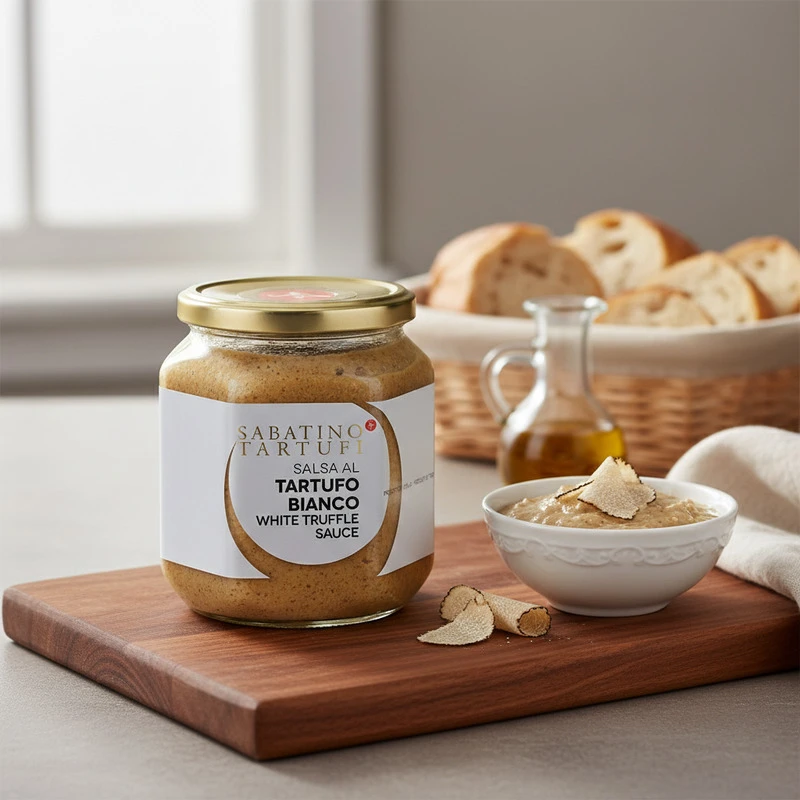 Vit tryffelsås 500 g 19045 by Sabatino color Svart