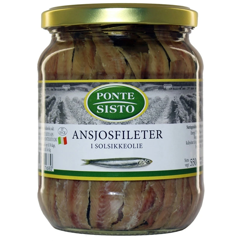 Sardellfiléer 550 g 18500 by Ponte Sisto color Svart