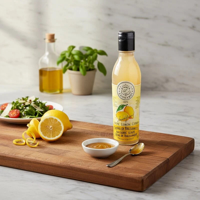 Balsamico glaze citron PET 220 g 12053 by Leonardi color Svart