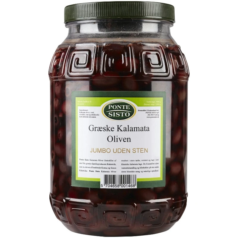 Kalamataoliver urkärnade jumbo 1,9 kg 17502 by Ponte Sisto color Svart